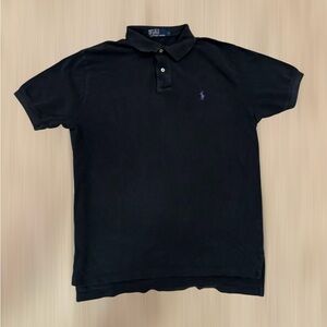 Vintage Polo by Ralph Lauren Men's Navy Polo Shirt